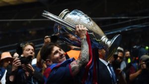 Messi giành được mọi vinh quang tại Barca.