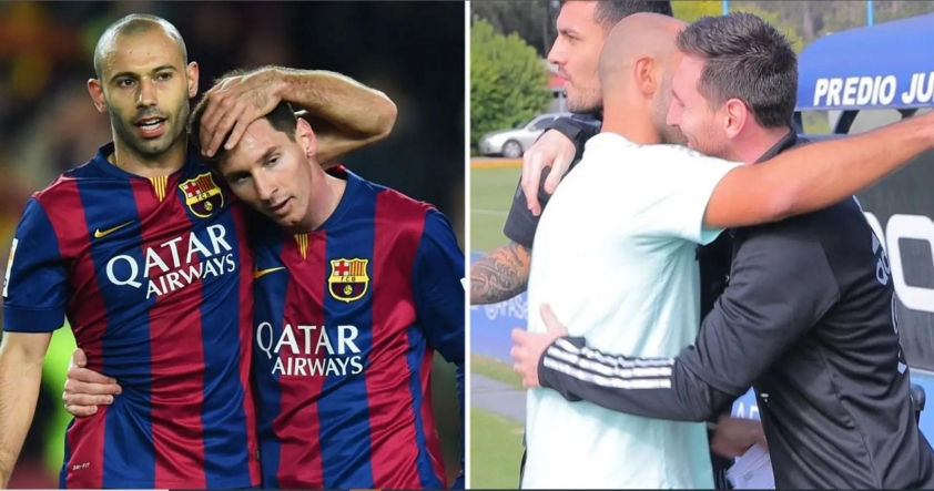 Mascherano có mối quan hệ thân thiết với Messi.