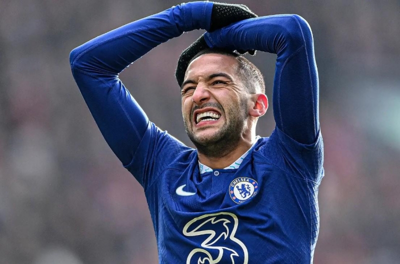 Ziyech ghi 14 bàn sau 107 trận trong ba mùa giải khoác áo Chelsea.